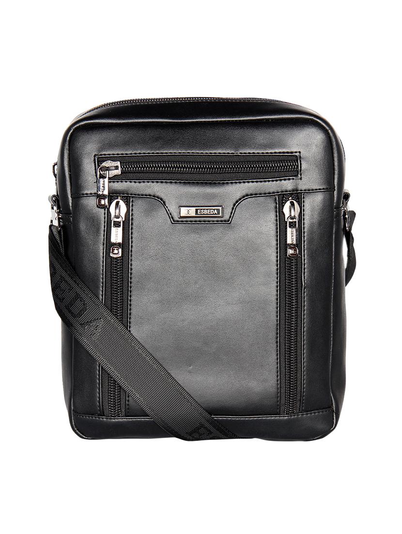 black solid regular sling bag - 18393749 -  Zoom Image - 0