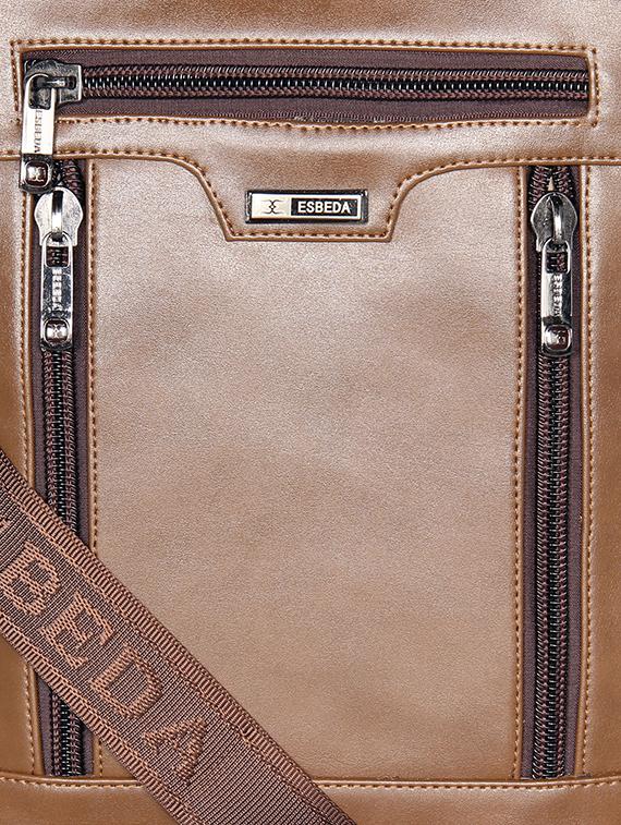 khaki solid regular sling bag - 18393753 - Standard Image - 3