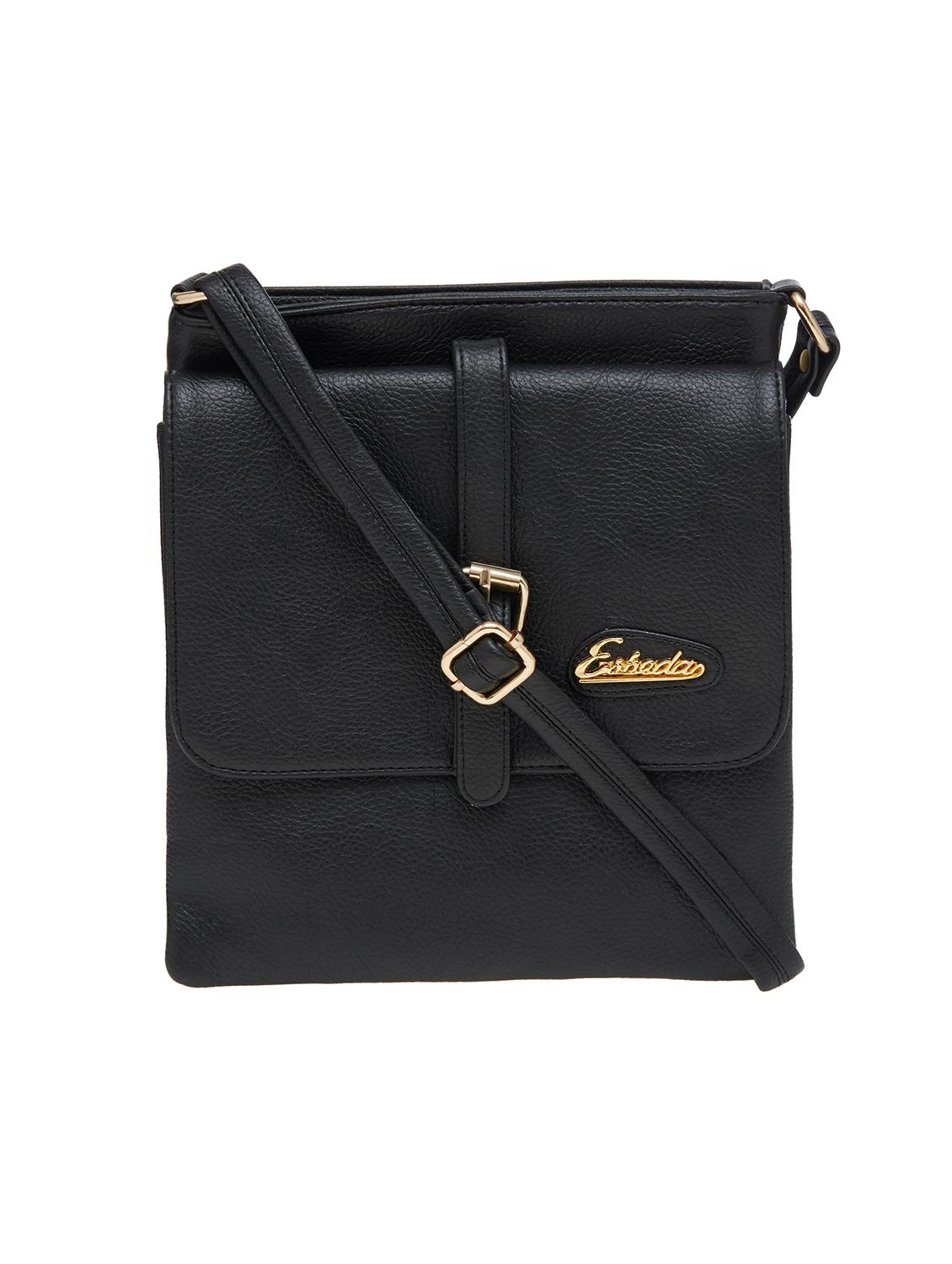 black solid regular sling bag - 18393755 - Zoom Image - 0