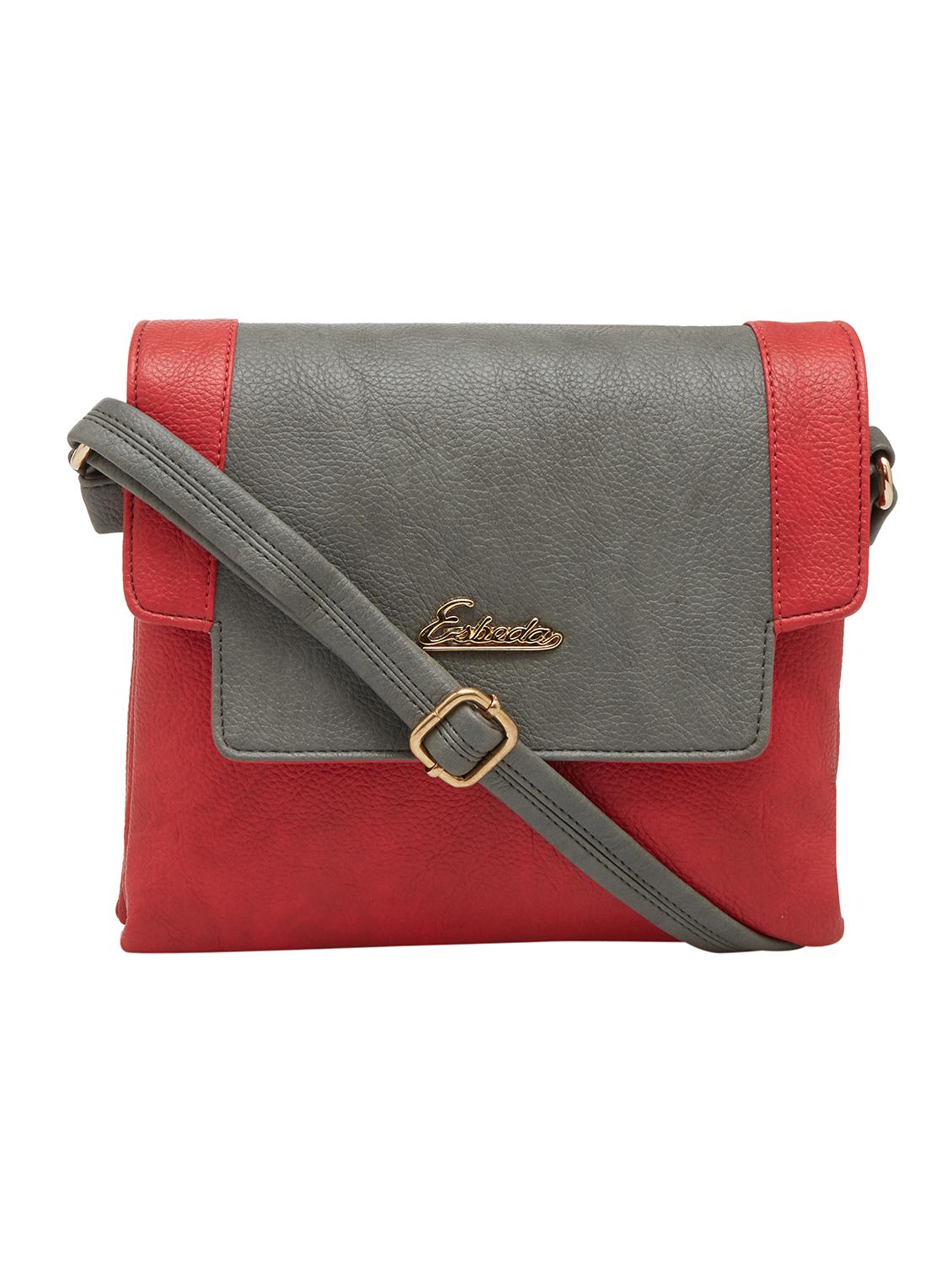 red color block regular sling bag - 18393761 -  Zoom Image - 0