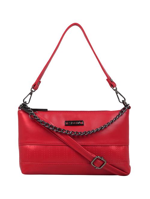 red solid regular sling bag - 18393792 - Standard Image - 0