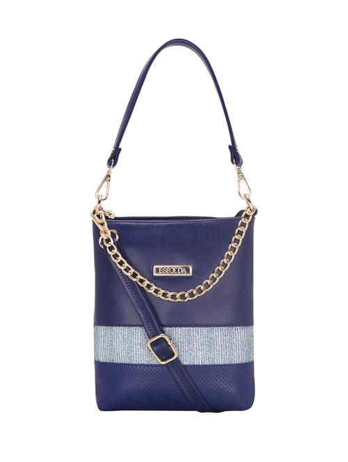 blue solid regular sling bag - 18393816 -  Standard Image - 0