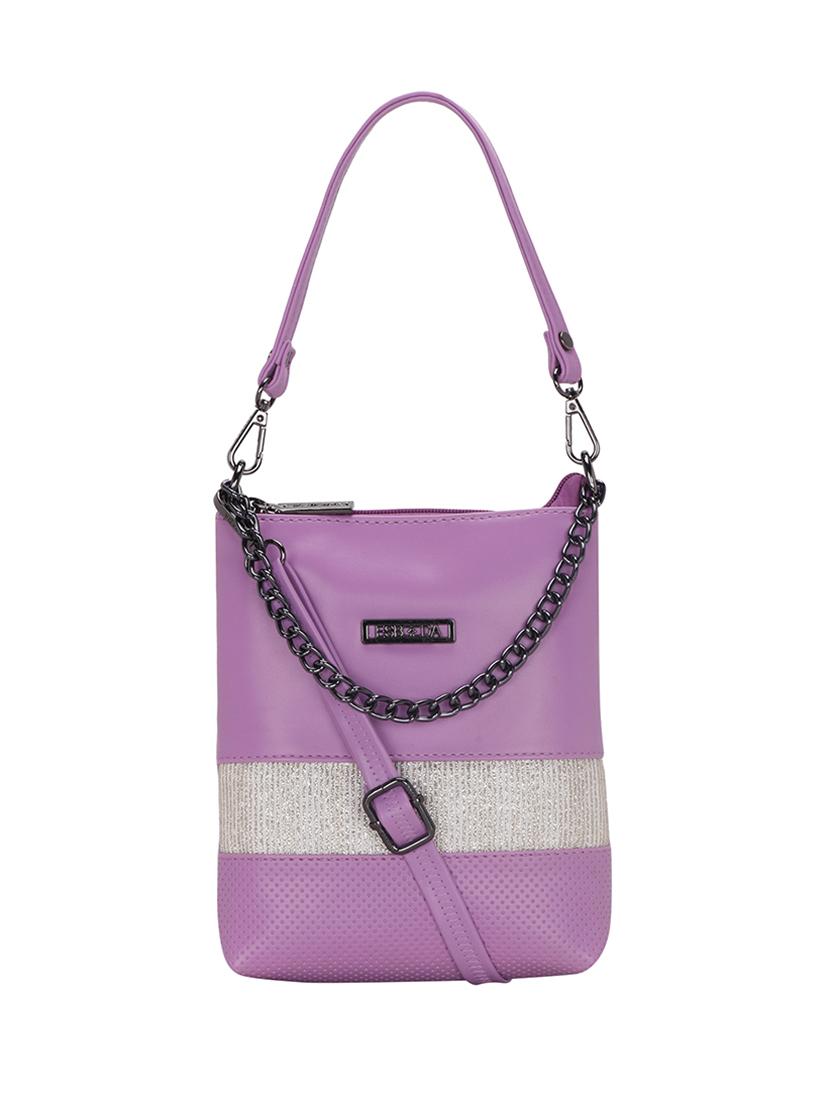 purple solid regular sling bag - 18393821 - Zoom Image - 0