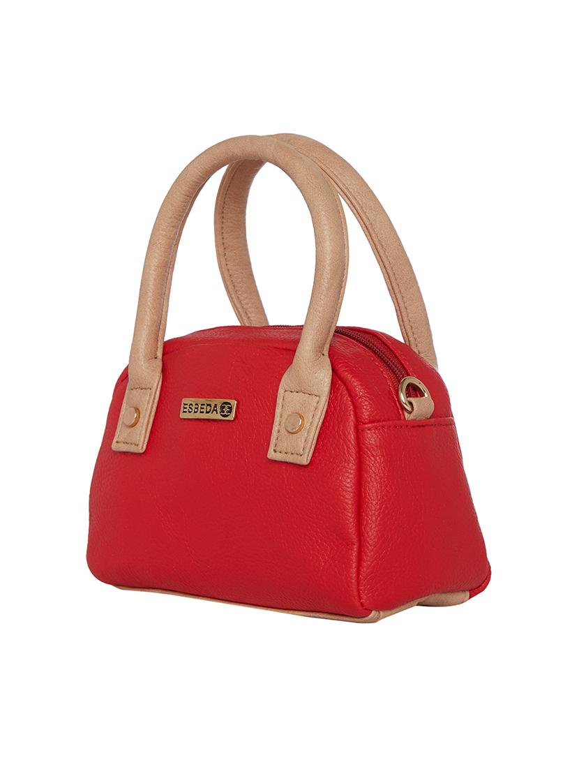 red solid regular sling bag - 18393832 - Standard Image - 3