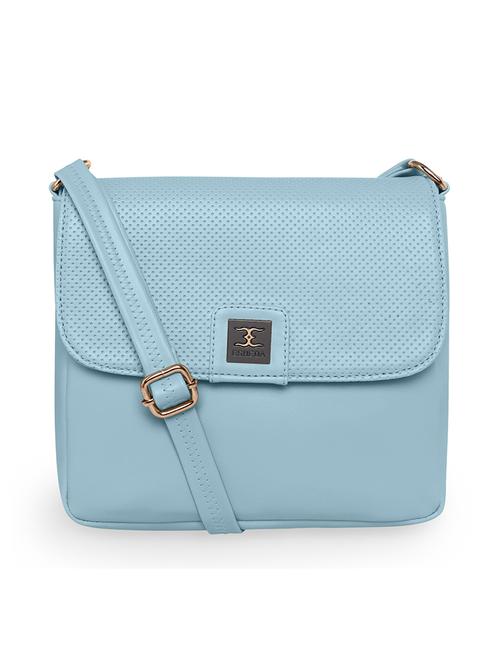 light blue solid regular sling bag - 18393838 -  Standard Image - 0