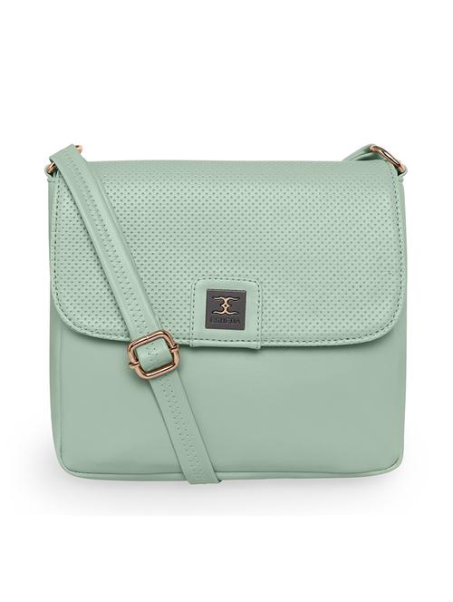 green solid regular sling bag - 18393841 -  Standard Image - 0