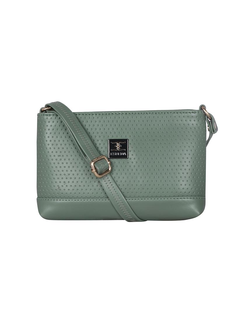 olive textured regular sling bag - 18393857 - Zoom Image - 0