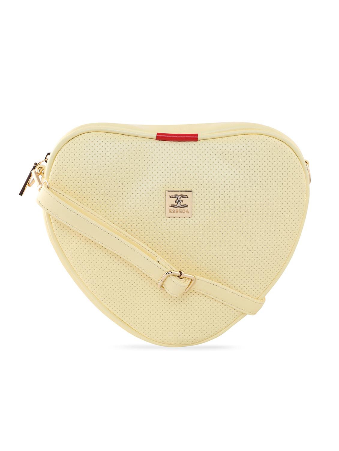 yellow textured regular sling bag - 18393876 - Zoom Image - 0