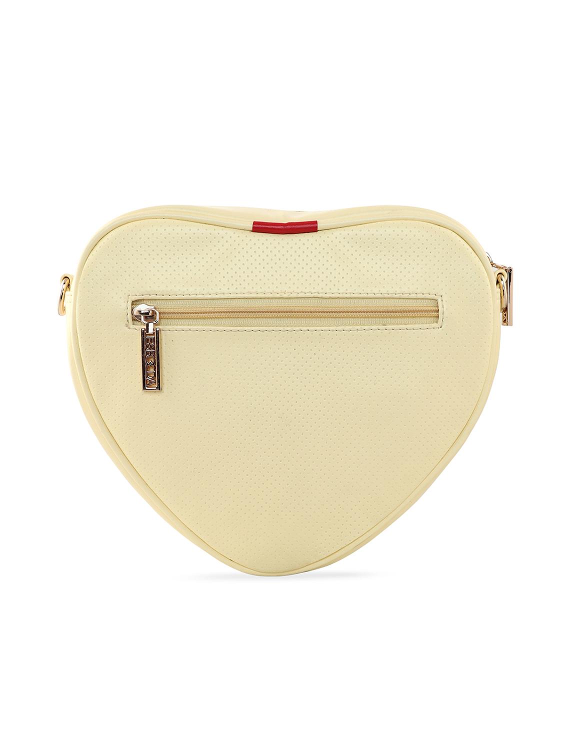 yellow textured regular sling bag - 18393876 - Standard Image - 3