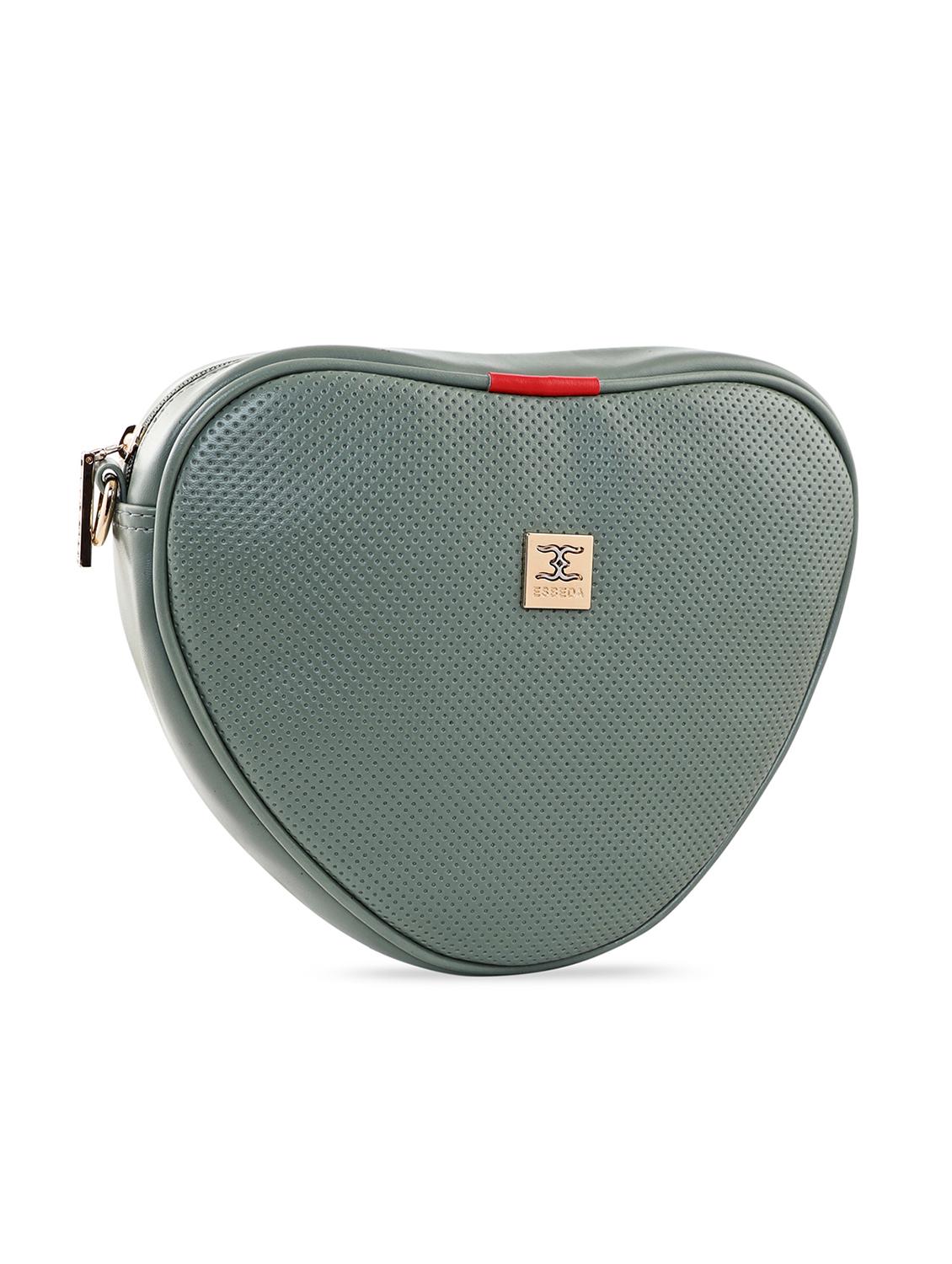 olive textured regular sling bag - 18393885 - Standard Image - 3