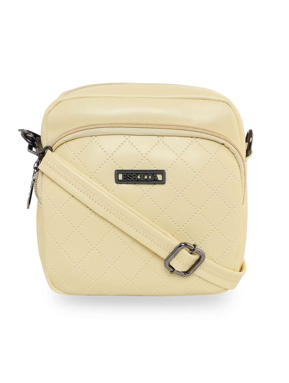 yellow textured regular sling bag - 18393899 - Zoom Image - 0