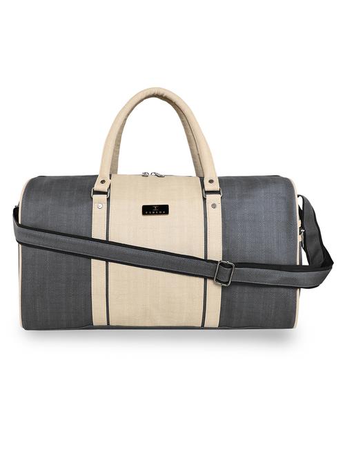 grey leatherette (pu) dufflebag - 18394034 -  Standard Image - 0