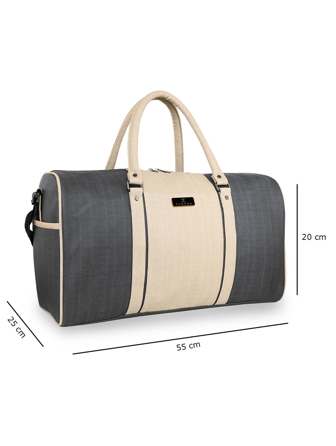 grey leatherette (pu) dufflebag - 18394034 - Standard Image - 3