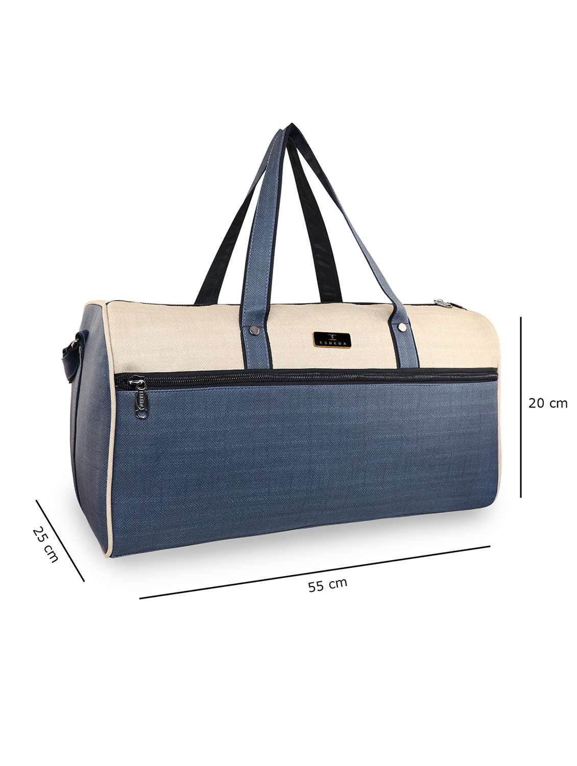 blue leatherette (pu) dufflebag - 18394035 -  Standard Image - 3