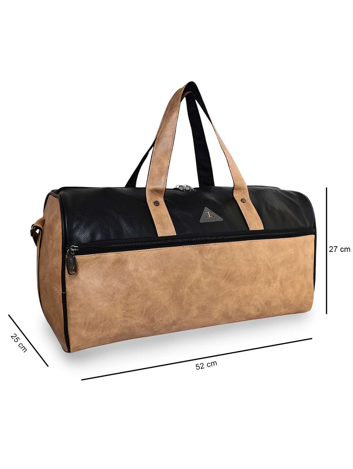 black leatherette (pu) dufflebag - 18394040 -  Standard Image - 3