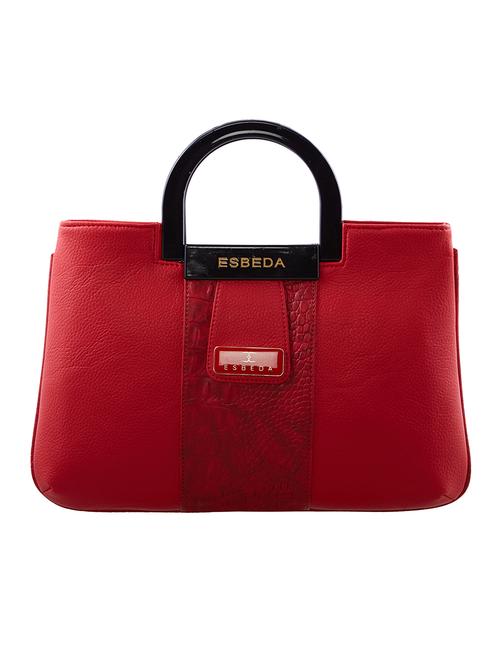 red leatherette (pu) handbag - 18394056 - Standard Image - 0