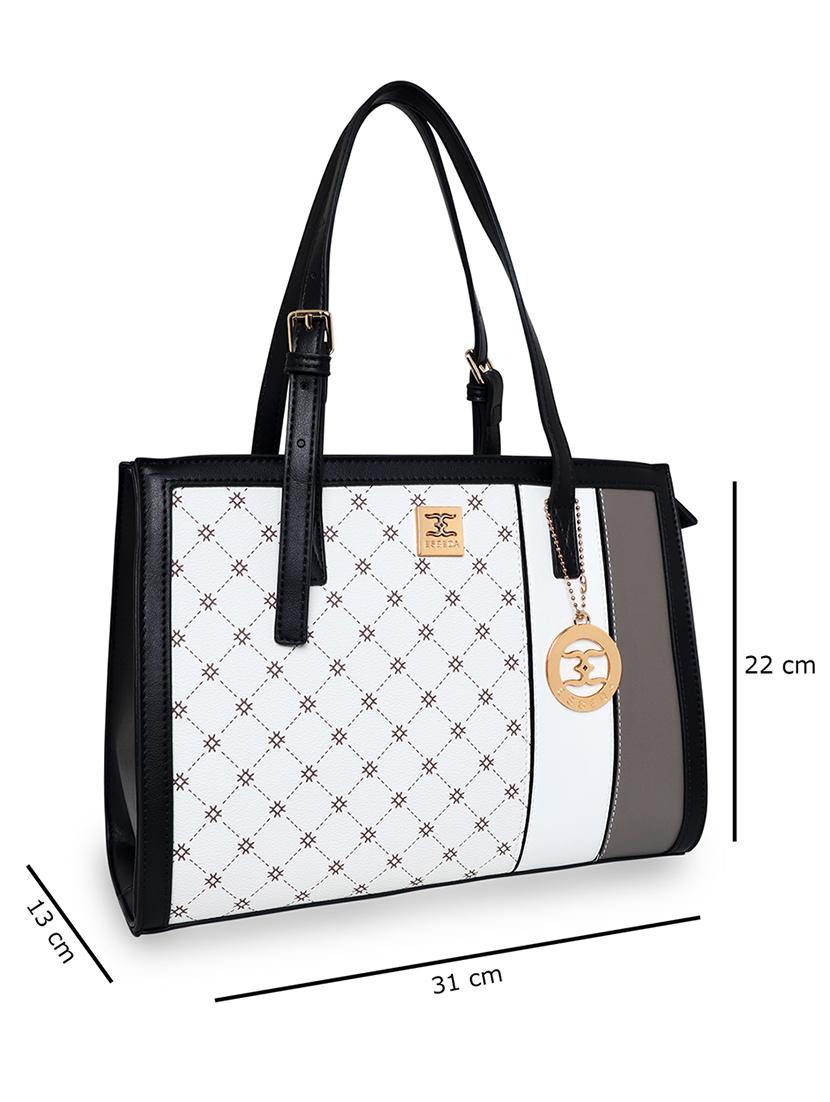 black leatherette (pu) handbag - 18394088 - Standard Image - 3