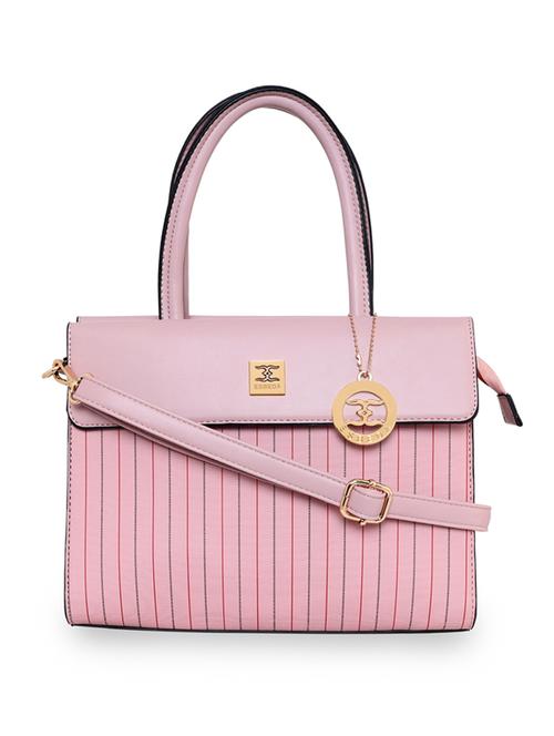 pink leatherette (pu) handbag - 18394103 -  Standard Image - 0