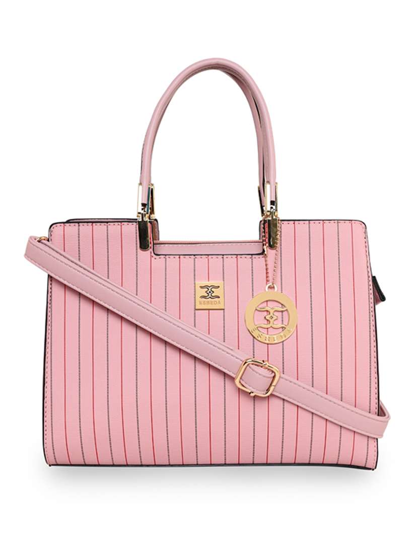 pink leatherette (pu) handbag - 18394108 - Zoom Image - 0