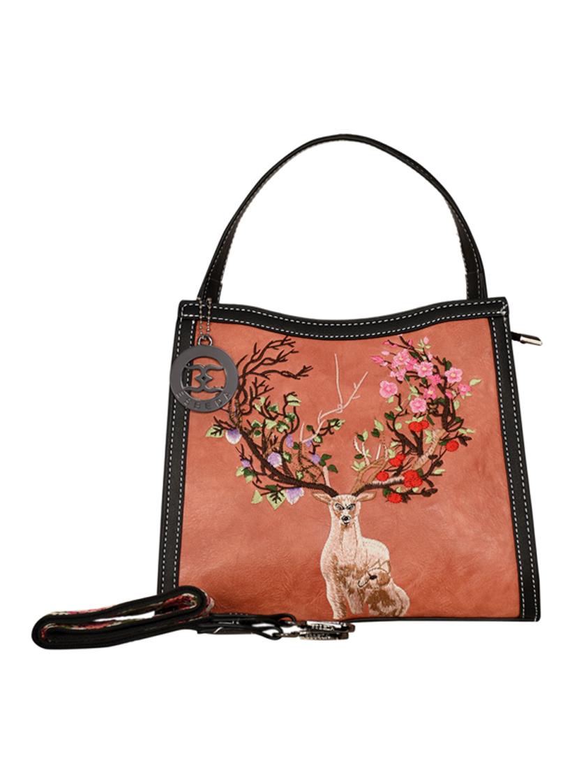 orange leatherette (pu) handbag - 18394134 - Zoom Image - 0