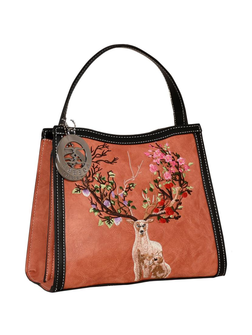 orange leatherette (pu) handbag - 18394134 - Standard Image - 3