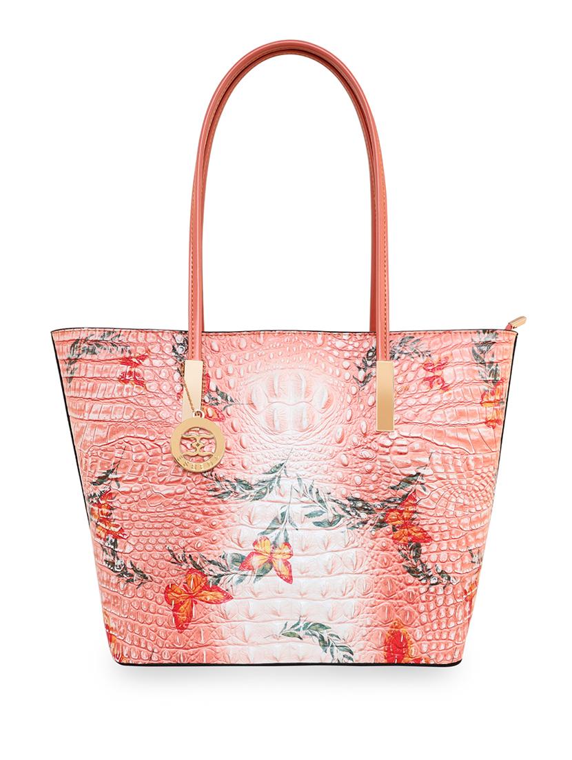 orange leatherette (pu) handbag - 18394140 -  Zoom Image - 0