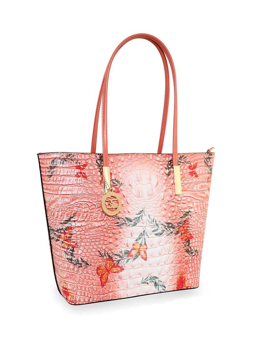 orange leatherette (pu) handbag - 18394140 - Standard Image - 3
