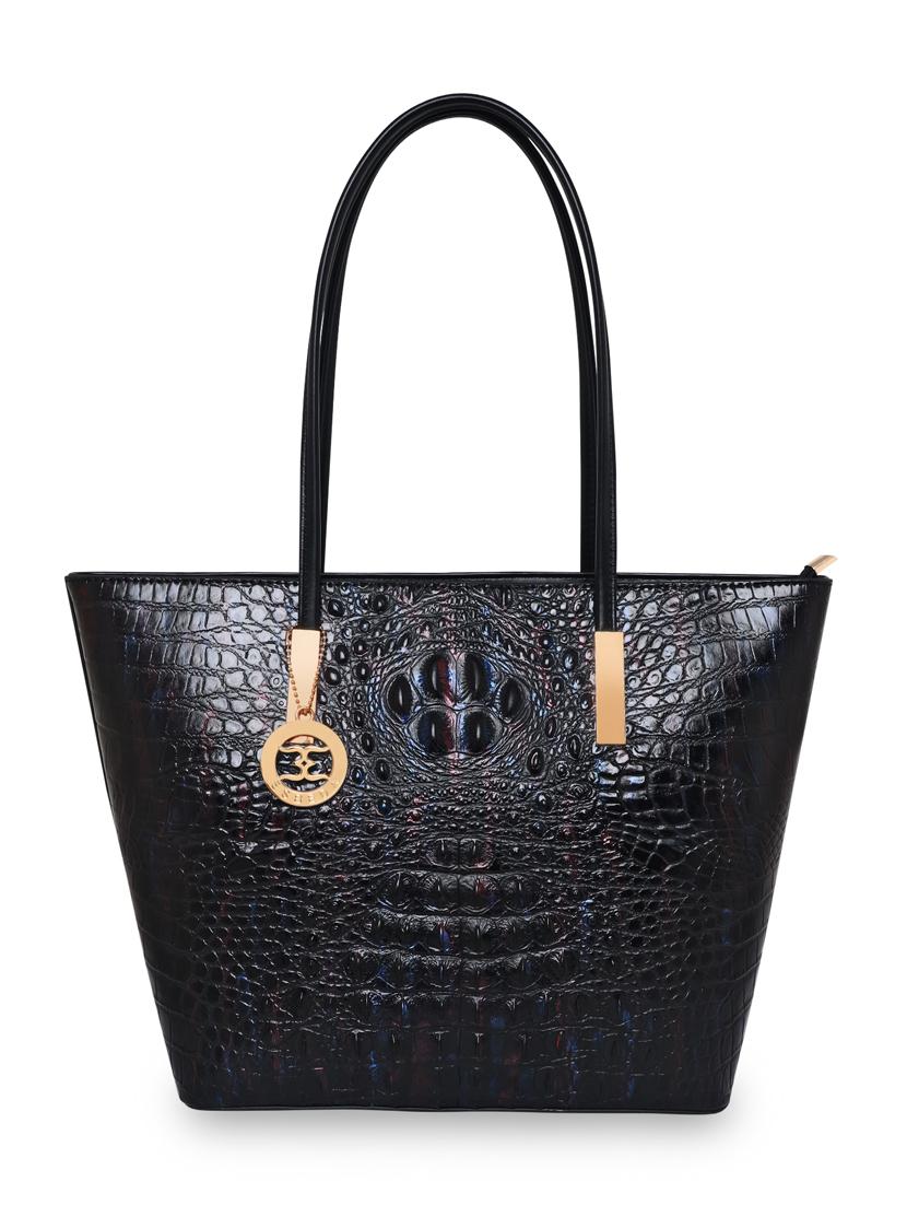 black leatherette (pu) handbag - 18394145 -  Zoom Image - 0