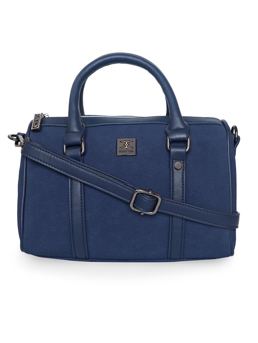 blue leatherette (pu) handbag - 18394182 -  Zoom Image - 0