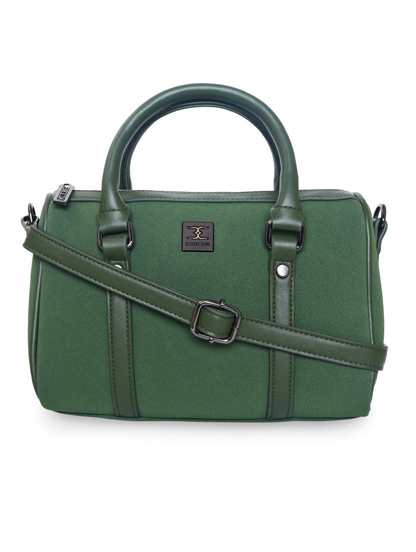 green leatherette (pu) handbag - 18394186 -  Zoom Image - 0