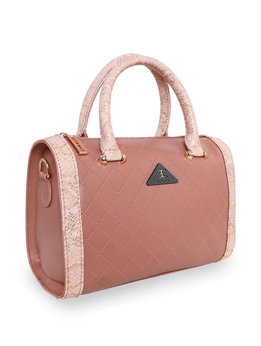 orange leatherette (pu) handbag - 18394191 - Standard Image - 3