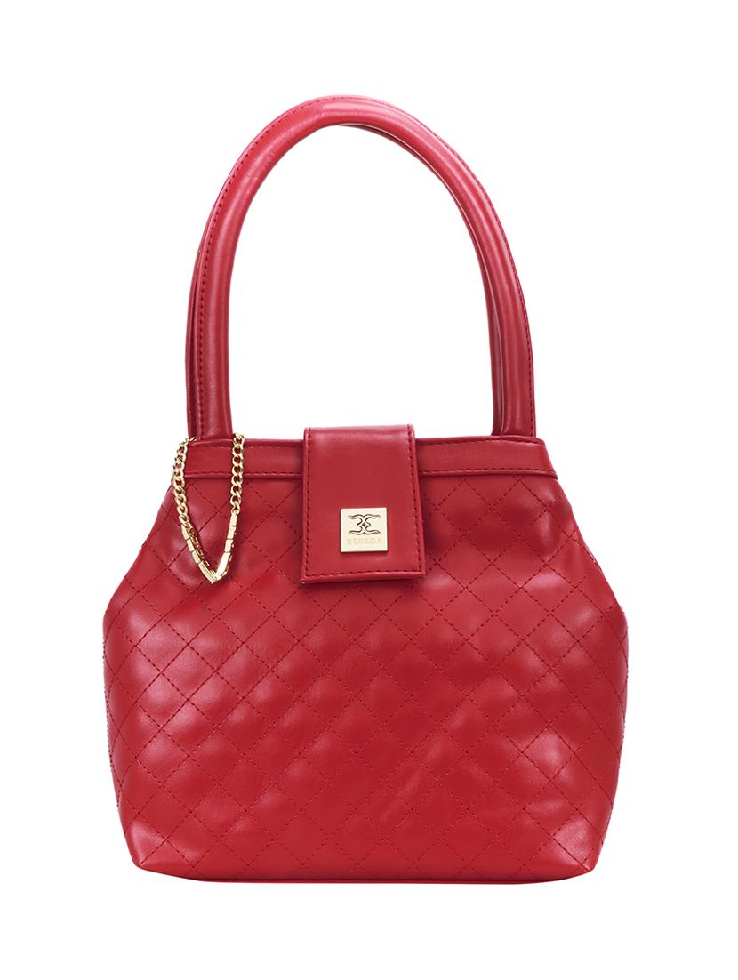 red leatherette (pu) handbag - 18394207 -  Zoom Image - 0