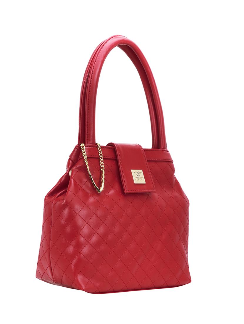 red leatherette (pu) handbag - 18394207 - Standard Image - 3