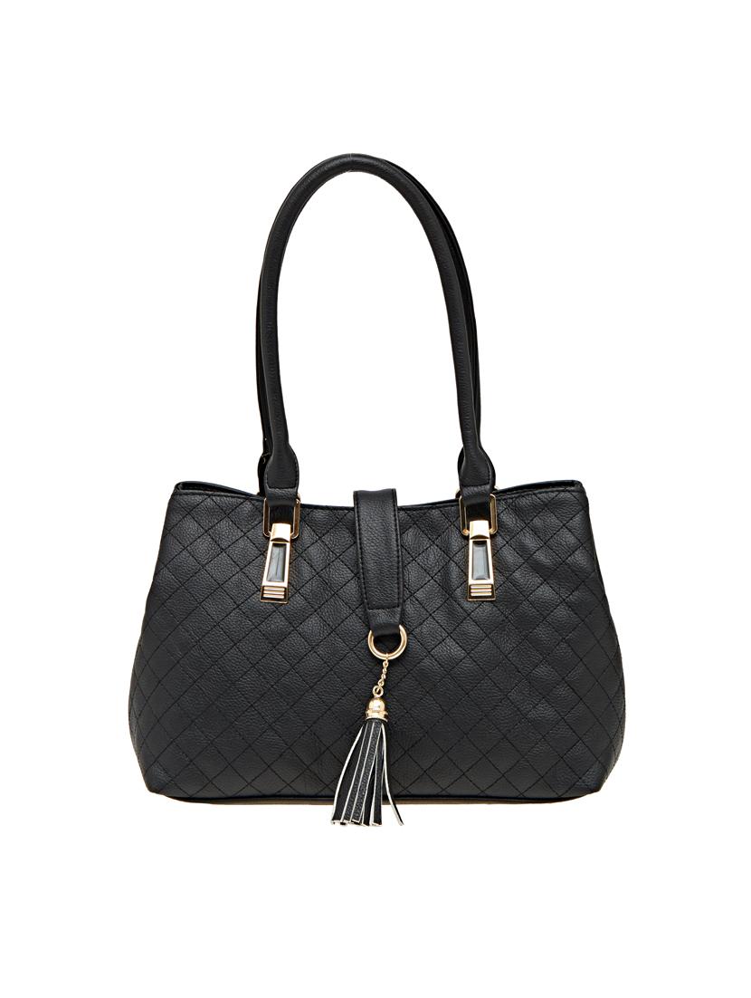 black leatherette (pu) handbag - 18394228 -  Zoom Image - 0