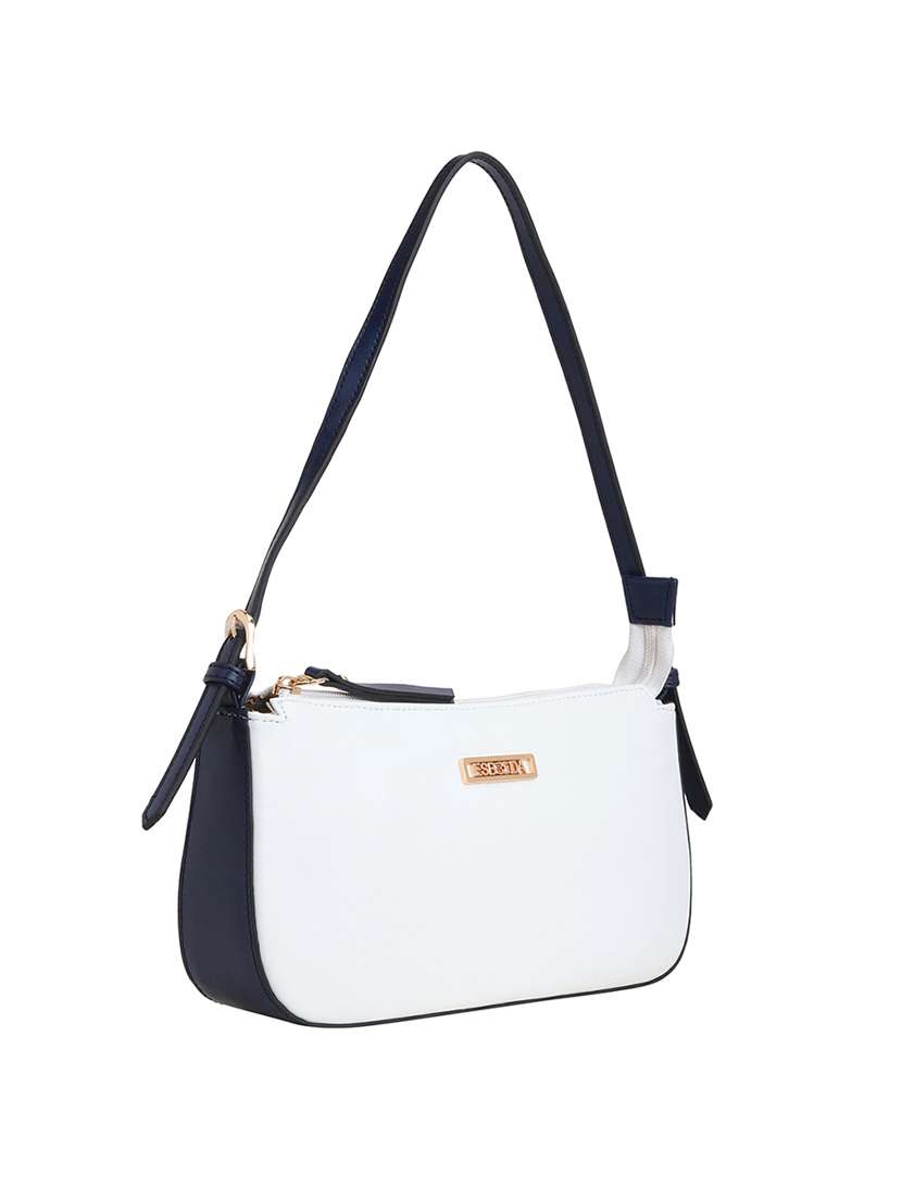 white leatherette (pu) handbag - 18394238 - Standard Image - 3