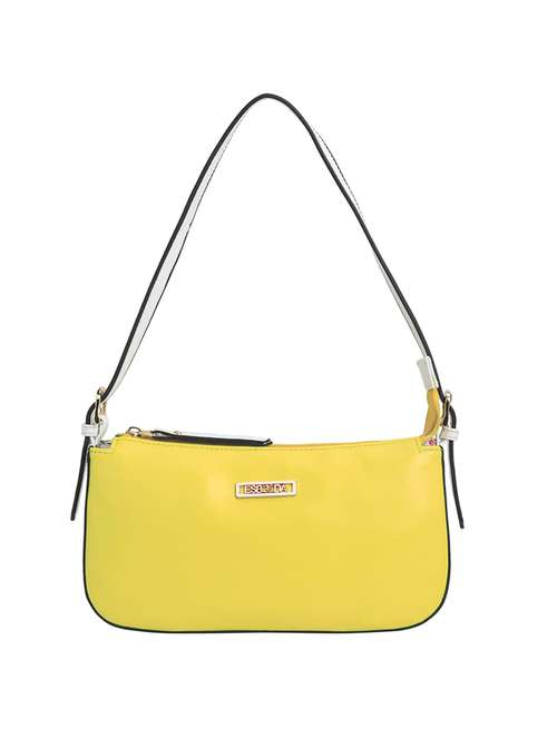 yellow leatherette (pu) handbag - 18394245 - Standard Image - 0