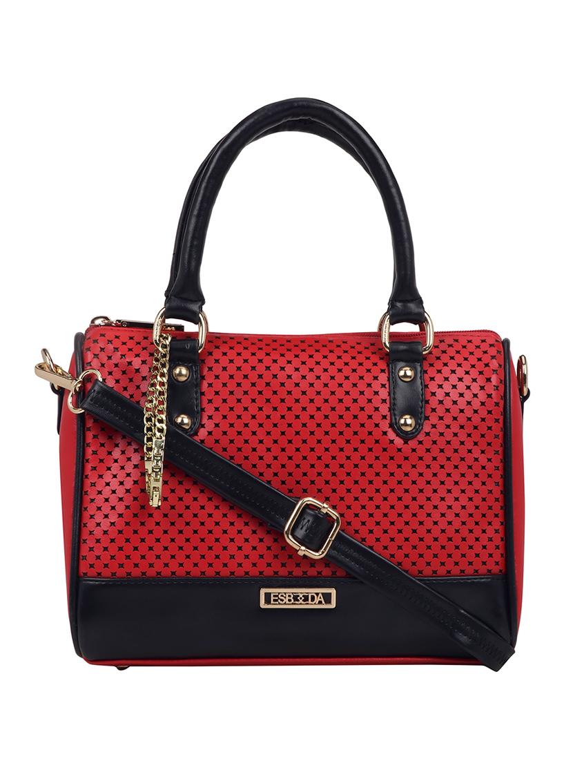 red leatherette (pu) handbag - 18394247 -  Zoom Image - 0