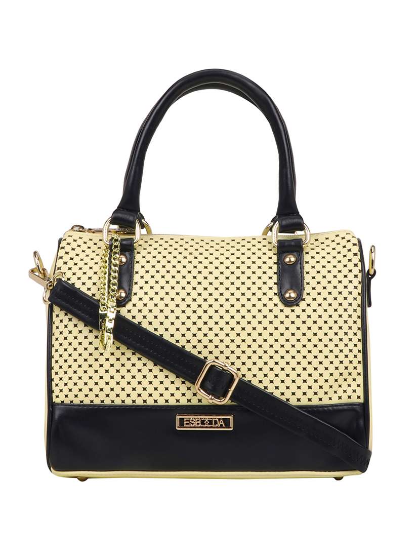 yellow leatherette (pu) handbag - 18394255 - Zoom Image - 0