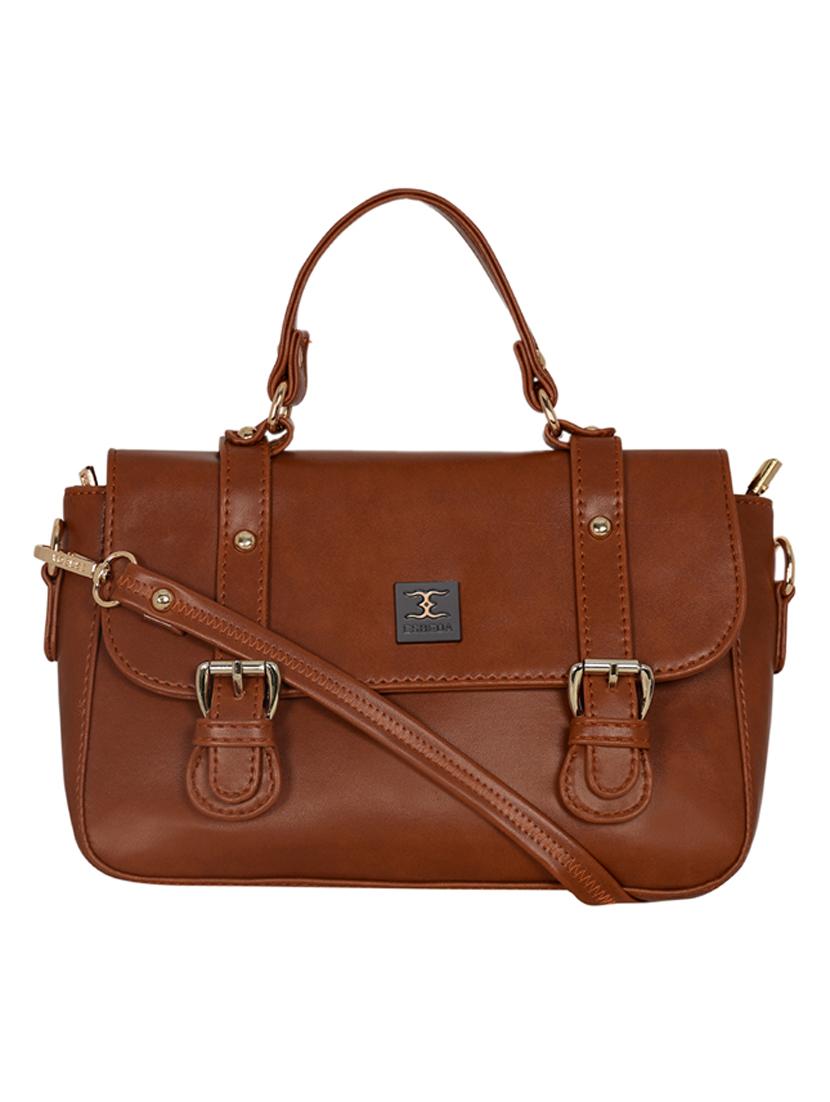 tan leatherette (pu) handbag - 18394284 - Zoom Image - 0