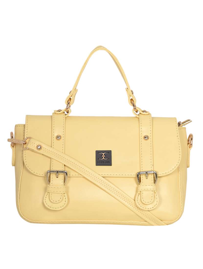 yellow leatherette (pu) handbag - 18394286 -  Zoom Image - 0