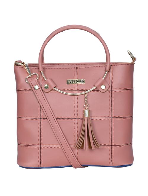 orange leatherette (pu) handbag - 18394301 - Standard Image - 0