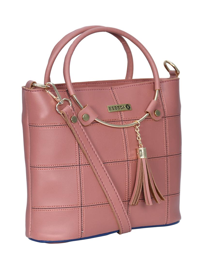 orange leatherette (pu) handbag - 18394301 - Standard Image - 3