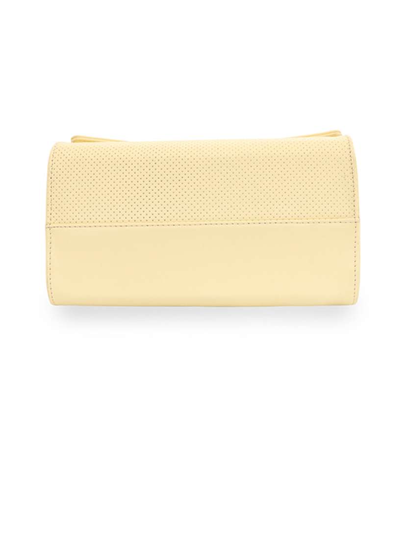yellow leatherette (pu) handbag - 18394324 - Standard Image - 5