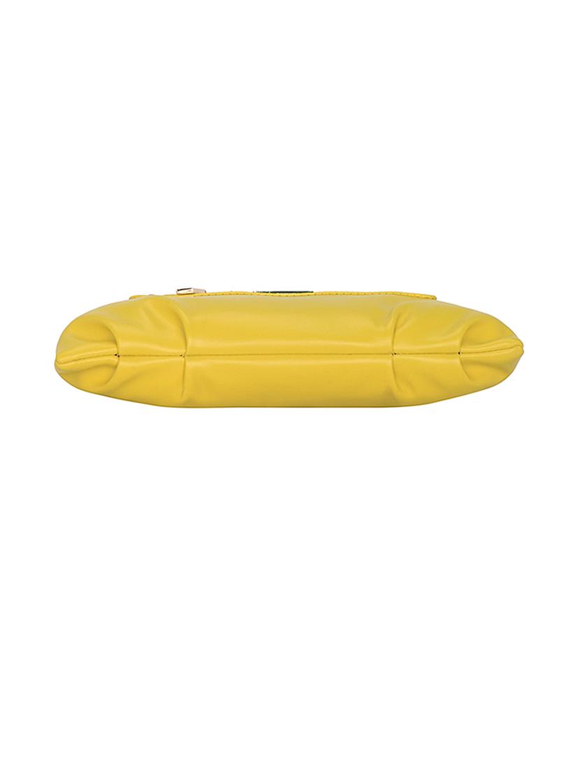 yellow leatherette (pu) handbag - 18394333 - Standard Image - 5