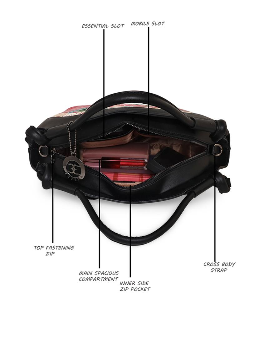 red leatherette (pu) handbag - 18394350 - Standard Image - 3