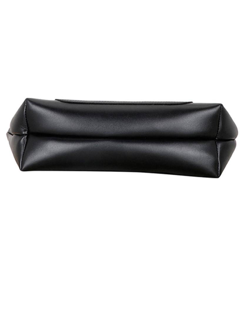 black leatherette (pu) handbag - 18394366 - Standard Image - 5