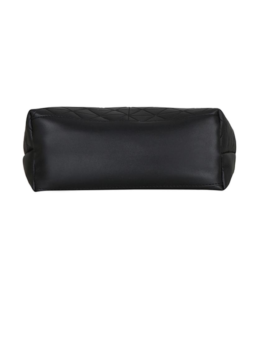 black leatherette (pu) handbag - 18394378 - Standard Image - 5