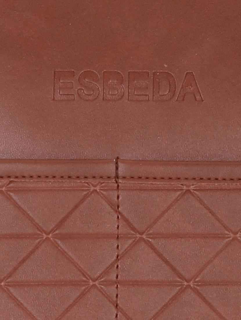 tan leatherette (pu) handbag - 18394379 - Standard Image - 3