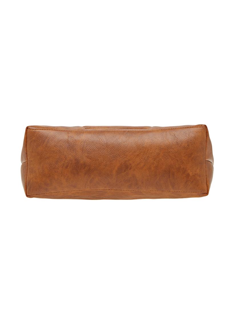 tan leatherette regular handbag - 18394383 - Standard Image - 5