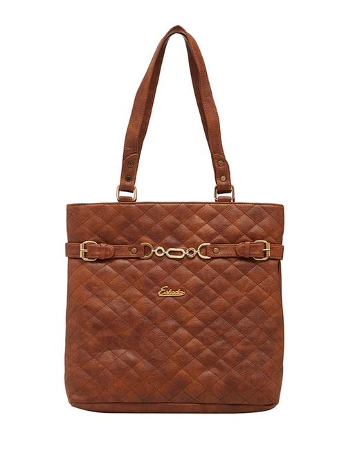 tan leatherette (pu) handbag - 18394386 -  Standard Image - 0